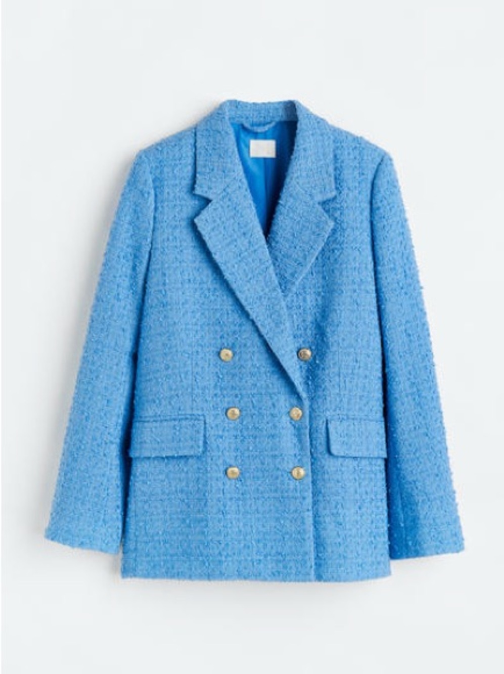 H&M Double-breasted Bouclé Jacket